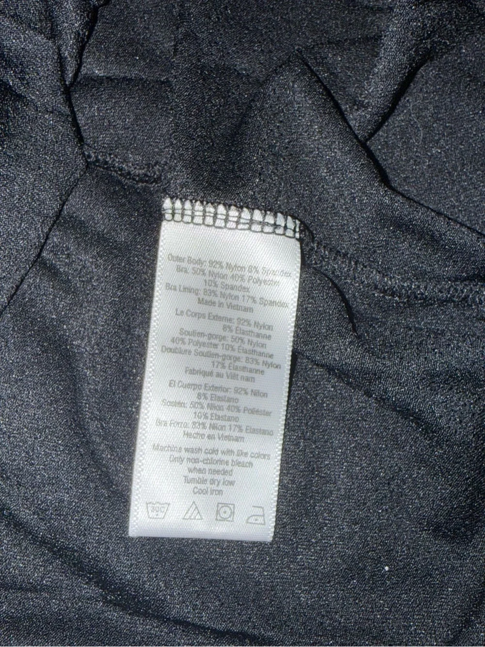 ALO Yoga layered 2-n-one Workout Black Tank with Gray Trim Racerback